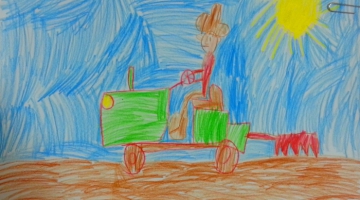 2. miesto v kategórii Materské školy:  Jozef Daniš - Moderná technika v traktore, Rišňovce